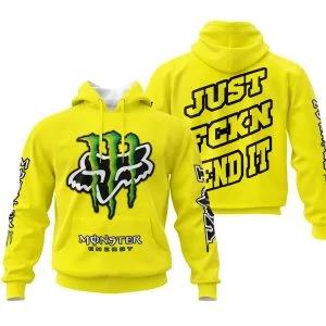 Just Fkcn Send It - Monster Energy Fox Racing - Yellow