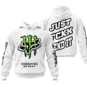 Just Fkcn Send It - Monster Energy Fox Racing - White