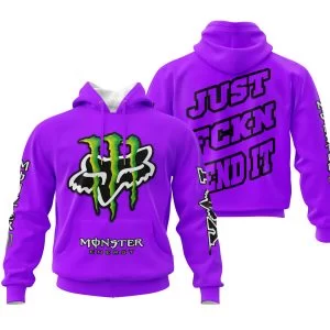 Just Fkcn Send It - Monster Energy Fox Racing - Purple