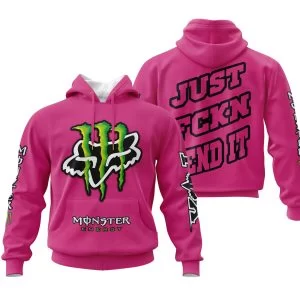 Just Fkcn Send It - Monster Energy Fox Racing - Bright Pink