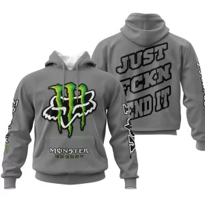 Just Fkcn Send It - Monster Energy Fox Racing - Grey