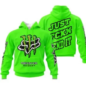 Just Fkcn Send It - Monster Energy Fox Racing - Vivid Green