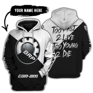 Too Fast To Live Too Young To Die - 3d All Over Printed - Can Am