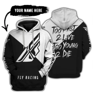 Too Fast To Live Too Young To Die - 3d All Over Printed - Fly Racing