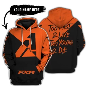 Too Fast To Live Too Young To Die - 3d All Over Printed - Fxr - Orange