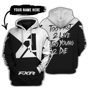 Too Fast To Live Too Young To Die - 3d All Over Printed - Fxr - White
