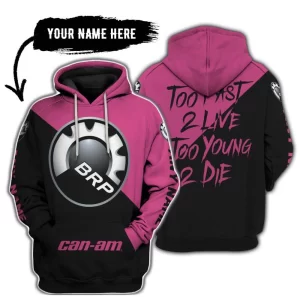 Too Fast To Live Too Young To Die - 3d All Over Printed - Can Am Pink 1