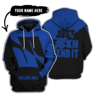 Just Fkcn Send It - 3d All Over Printed - Suzuki - Blue