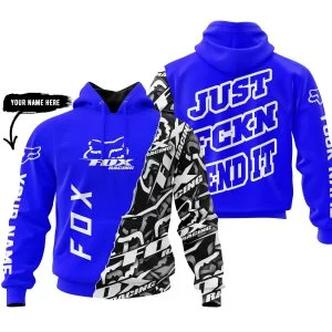 Just Fkcn Send It - Fox Racing - Custom name - Blue