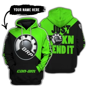 Just Fkcn Send It - 3d All Over Printed - Can Am Green