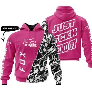 Just Fkcn Send It - Fox Racing - Custom name - Bright pink