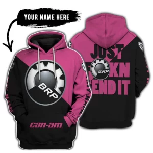 Just Fkcn Send It - 3d All Over Printed - Can Am Pink 1