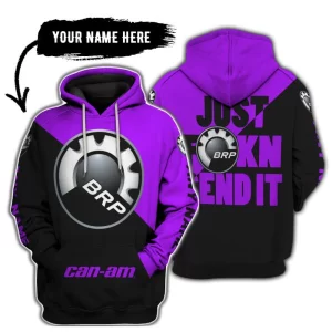 Just Fkcn Send It - 3d All Over Printed - Can Am Purple