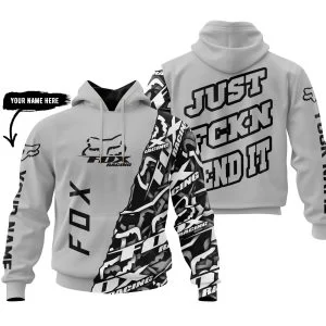 Just Fkcn Send It - Fox Racing - Custom name - Silver