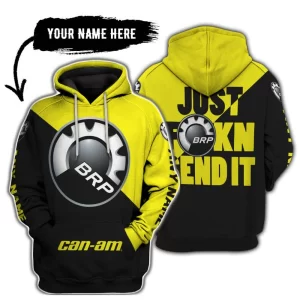 Just Fkcn Send It - 3d All Over Printed - Can Am Yellow