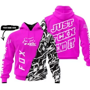 Just Fkcn Send It - Fox Racing - Custom name - Vivid pink