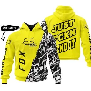 Just Fkcn Send It - Fox Racing - Custom name - Yellow
