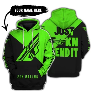 Just Fkcn Send It - 3d All Over Printed - Fly Racing Green