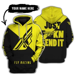 Just Fkcn Send It - 3d All Over Printed - Fly Racing Yellow