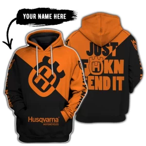 Just Fkcn Send It - 3d All Over Printed - Husqvarna Orange
