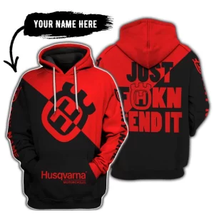 Just Fkcn Send It - 3d All Over Printed - Husqvarna Red