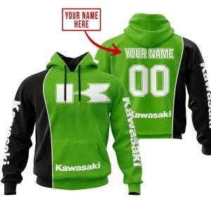 Limited Edition - Custom Name Motocrocss V2 - Kawasaki - Green