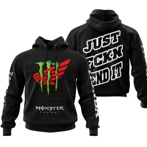 Just Fkcn Send It - Monster Energy Honda - Black