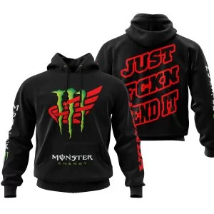 Just Fkcn Send It - Monster Energy Honda - Black V1
