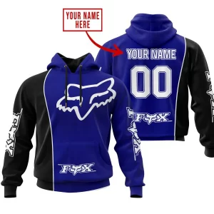Limited Edition - Custom Name Motocrocss V2 - Fox Racing - Black Navy
