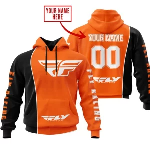 Limited Edition - Custom Name Motocrocss V2 - Fly Racing Orange