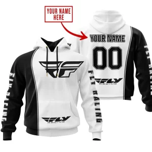 Limited Edition - Custom Name Motocrocss V2 - Fly Racing White