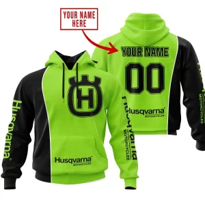 Limited Edition - Custom Name Motocrocss V2 - Husqvarna Green 1