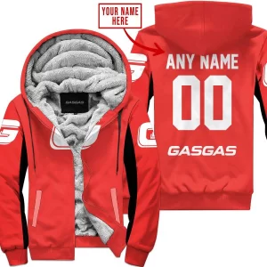 Custom Name Racing - Limited Edition - Gas Gas - Red V2 - Fleece Zip Hoodie
