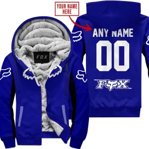 Custom Name Racing - Limited Edition - Fox Racing V2 - Navy - Fleece Zip Hoodie