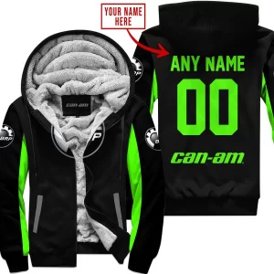 Custom Name Racing - Limited Edition - Can Am - Green - Fleece Zip Hoodie