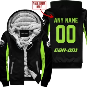 Custom Name Racing - Limited Edition - Can Am - Green 1 - Fleece Zip Hoodie