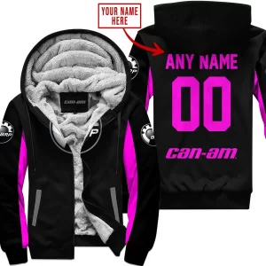 Custom Name Racing - Limited Edition - Can Am - Pink - Fleece Zip Hoodie