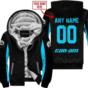 Custom Name Racing - Limited Edition - Can Am - Sky Blue - Fleece Zip Hoodie