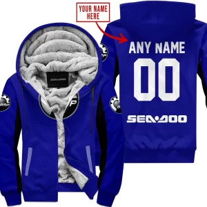 Custom Name Racing - Limited Edition - Sea Doo - Navy V2 - Fleece Zip Hoodie