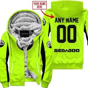 Custom Name Racing - Limited Edition - Sea Doo - Neon V2 - Fleece Zip Hoodie