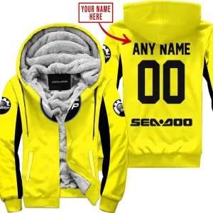 Custom Name Racing - Limited Edition - Sea Doo - Yelow V2 - Fleece Zip Hoodie