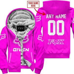 Zero Fox Given  -  Limited Edition  -  Fox Racing  -  Pink - Fleece Zip Hoodie