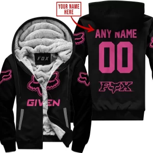 Zero Fox Given  -  Limited Edition  -  Fox Racing  -  Pink 1 V1 - Fleece Zip Hoodie