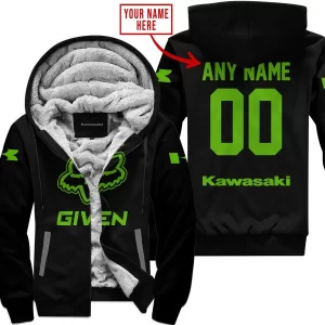 Zero Fox Given – Limited Edition – Kawasaki – Black V1 - Fleece Zip Hoodie