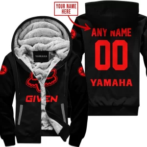 Zero Fox Given – Limited Edition – Yamaha – Black - Red V1 - Fleece Zip Hoodie