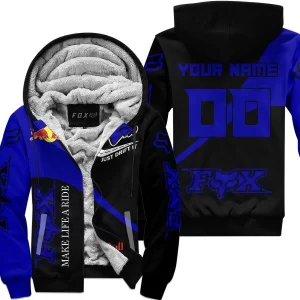 Make Life A Ride Just Send It – Redbull - Fleece Zip Hoodie