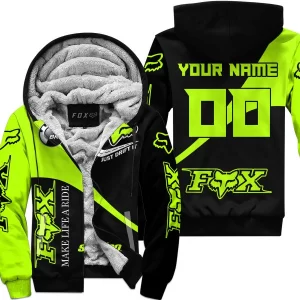 Make Life A Ride Just Send It – Ski Doo – Neon - Fleece Zip Hoodie