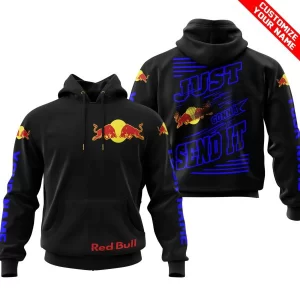 Premium Just Fckn Gonna Send It - Custom Name - Red Bull - Blue Black