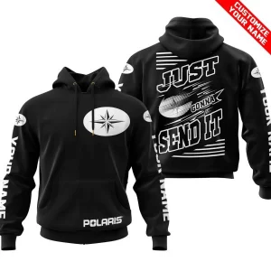 Premium Just Fckn Gonna Send It - Custom Name - Polaris - White Black