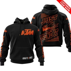 Premium Just Fckn Gonna Send It - Custom Name - Ktm Racing - Orange Black